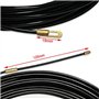 RUNCCI-YUN tire-fils nylon avec tête flexible de guidage et oeuillet de tirage démontableL=10m
