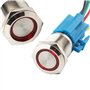 CESFONJER 19mm 12V Verrouillage Bouton-poussoir