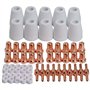 RIVERWELD Kit Consommables Allongés pour Torche Plasma PT-31 JG-40 LG40 Électrode 18205L Buse Allongée 18866L cran Protecteur 18