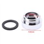 Lot de 2 adaptateurs de robinet en métal - Filetage femelle de 24 mm vers filetage mâle de 22 mm - Connecteur aérateur de robine