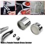 Lot de 2 aérateurs de robinet de rechange pour robinet d'évier de cuisine ou de salle de bain (NPT mâle 20 mm)