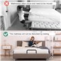 mongtsamz Arret Matelas Réglable Cale Matelas, Barre de Retenue de Matelas Métal Arret de Matelas Stabilisation de Matelas pour