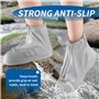 mongtsamz 2 Paires Sur Chaussure Imperméable, Couvre Chaussure Impermeable Réutilisables, Rembourré Et Pliable Avec Zip Protege