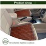 Ecloud Shop® Tapis de Coussin de siège en Bambou,Coussin de Chaise 45cm de qualité rafraîchissant et Respirant pour-Convient pou