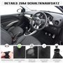 OTUAYAUTO Soufflet de Levier Vitesse Frein à Main en 100% Cuir véritable Couture Noire compatible pour Astra G