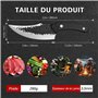 SHAN ZU Couteau de Chef avec Gaine en Cuir, Couteau de Cuisine Désosser en Acier à Haute Teneur en Carbone et Poignée étanche G1