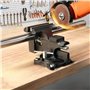 Étau d'établi rotatif à 270° - 110 mm - Haute performance - Avec mâchoires souples multifonctionnelles