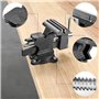 Étau d'établi rotatif à 270° - 110 mm - Haute performance - Avec mâchoires souples multifonctionnelles