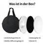 Soonpho Beauty Dish Réflecteur standard 30 cm avec grille en nid d'abeille noire, diffuseur blanc et sac de rangement, studio ph