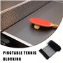 Lot de 2 filets de ping-pong noirs - Filet durable - Filet de rechange pour tables de tennis de table - Filet de tennis de table
