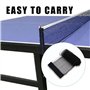 Lot de 2 filets de ping-pong noirs - Filet durable - Filet de rechange pour tables de tennis de table - Filet de tennis de table