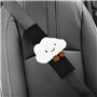 Ziyonix 2 Pièces Protege Ceinture Voiture Enfant, Motif de Nuage blanc Voiture Protège Ceinture de Sécurité Coussin Coussin Cein