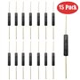 GTIWUNG 15 Pièces Interrupteur Reed, Reed Ouvert Interrupteur, Interrupteur Magnétique à Induction 2.5mm * 14mm, Reed Commutateu