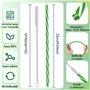 Paille Reutilisable - 60 Pailles Réutilisables en Plastique et 1 Brosse de Nettoyage - Paille Plastique pour Gourde et Enfants -