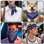 HOMIKLSA Foulard carré,Bandanas pour Hommes et Femmes, Pack de 12 Foulards Paisley, Bandanas Style Cowboy pour Mode et Accessoir