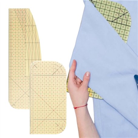 Lot de 2 règles à repasser résistantes à la chaleur