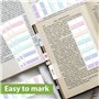 420 Pièce Onglets D'Index, Marque Page Adhesives, Feuilles Notes Autocollantes, Adhésives Marqueurs de Page Inscriptibles, Stick