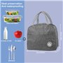 2 Pièces Sac Isotherme à Repas-Sac repas isotherme-6 L Lunch Bog avec Feuille d'Aluminium Isolée-Convient pour le Bureau et piqu