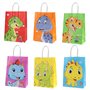 Sacs cadeau dinosaures –12 sacs pour enfants avec 6 motifs différents. Idéals pour les fêtes d'anniversaire