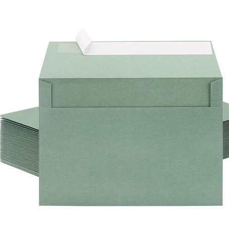 Enveloppes Vertes(40 Pièces) – Enveloppes Autocollantes – Enveloppes Carrées – 18