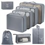 Organiseurs de bagages 8 pièces – Organisateur de valise – Rangement de valise – Organisateur de valise – Compartiment de valise