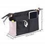 Organiseur de Sac avec Fermeture éclair et Coulisse, Multifunzione Trousse de Toilette Imperméable Pochette de Rangement Intérie