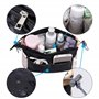 Organiseur de Sac avec Fermeture éclair et Coulisse, Multifunzione Trousse de Toilette Imperméable Pochette de Rangement Intérie