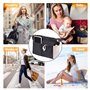 Organiseur de Sac avec Fermeture éclair et Coulisse, Multifunzione Trousse de Toilette Imperméable Pochette de Rangement Intérie