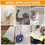 8 Pièces Couteau à Enduire - Spatules en Acier Inoxydable - Spatule Bricolage - Couteaux à Enduire avec Manche en Plastique (25/