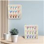 Vitrine Murale Suspendue avec Porte Magnétique - 4 Couches en Acrylique 30 x 8 x 30 cm - Vitrine en Verre à Suspendre - Résistan