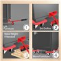 Kit De Déplacement Meuble Lourd – 4 roulettes Pivotantes 360° et 1 Levier De Levage Meuble Lourd Capacité de Charge 300KG pour D