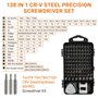 138 en 1 Set de Tournevis de Précision – Mini Set Outils avec Embouts Torx et Tri-Wing – Outils de Réparation de Précision – Pou