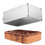 Cadre à Gâteau - Moule Réglable 28-53 x 18-32 x 10 cm - Acier Inoxydable - avec Séparateur