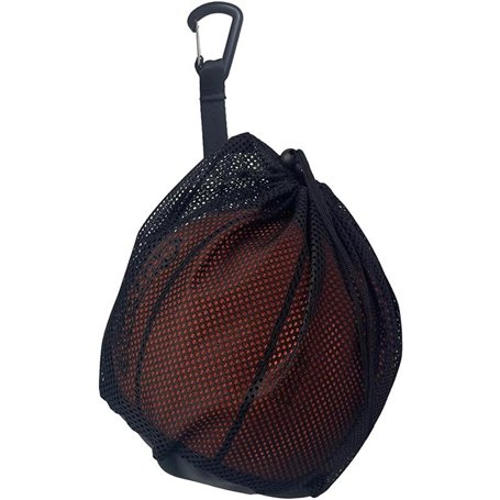 Sacs Basketball 16L - Sac Ballon de Basket - Filet Pliable avec Poche Zippée et Mousqueton - Sac de Transport pour Basketball