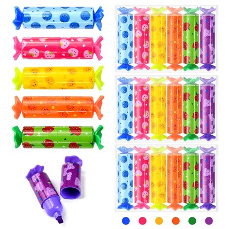 KYYGKY 36 PCS Mini Surligneurs Bonbon - Pastel Kawaii