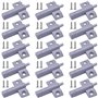 Jicyor 30PCS Amortisseurs de Portes D'armoires Gris Tampon Amortisseur+60PCS 14 * 4mm Visser pour Porte Armoire Tiroir Pare-choc