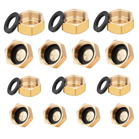 lompyeu 14 Pièces Bouchon en Laiton