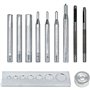 CENPEK Lot de 11 outils de bricolage en cuir avec base pour percer le trou et installer le bouton à rivet