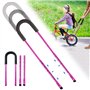 PORFOYO Barre de traction pour vélo - Barre de poussée réglable - Aide à l'apprentissage - Barre de vélo pour barre d'appui de v