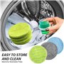 Lot de 18 Tampons de Nettoyage de Rechange en Microfibre pour Serpillière Microfibre Ronde 16 cm, pour Vadrouille éLectrique san