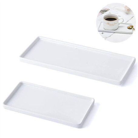 Plateau en Porcelaine Blanche