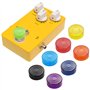 Casquette de Pied d'Effet Guitare, 16Pcs Effet de Guitare Footswitch Topper Pied Capuchon en Plastique Protection pour Effet de 