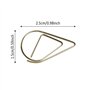 Marque-Pages Dorés En Forme De Goutte d'Eau Mini Trombones En Acier Inoxydable Pour Bureau Li