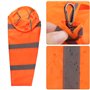 Dadabig 2pcs Manche à Vent Manche à air Manche à air avec Ceinture réfléchissante Orange avec 5 Pinces Doubles Pivotantes pour I