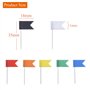 100 Pack Carte Drapeau Punaises Drapeau Punaises Décoratifs Epingles de Couleur avec Drapeaux Plastique pour C