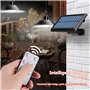 Lampes solaires pour extérieur et intérieur, lampe solaire avec télécommande, lampes suspendues LED solaires IP65, lampes solair
