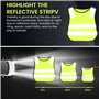 BORDEAG 10 Pièces Gilet De Sécurité pour Enfant, Gilet De Sécurité Réfléchissant, Gilet Reflechissant Enfant, Gilet De Sécurité 