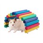Duokon Hamster en Bois Pont Arc-en-Suspension Suspension Coude chelle Petit Animal Fournitures Cage Habitat Dcor Souris Rat Rong
