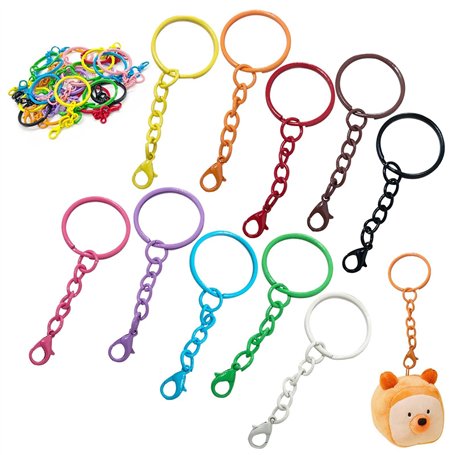 100 Pièces Porte Clef de 25mm