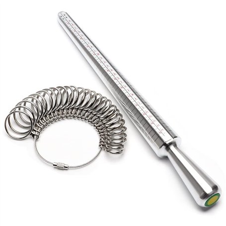 Bague Mandrin，Anneau Taille Mandrin Bâton，pour Jauge de Doigt avec Mandrin à Bague A-Z.